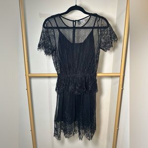 Lace black dress